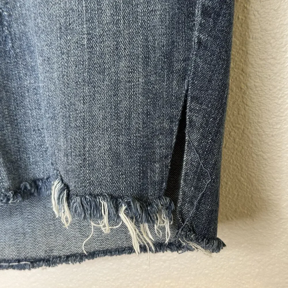 Silver Suki Surplus Cut Off Jean Shorts‎ Womens Size 24 Distressed Denim Stretch